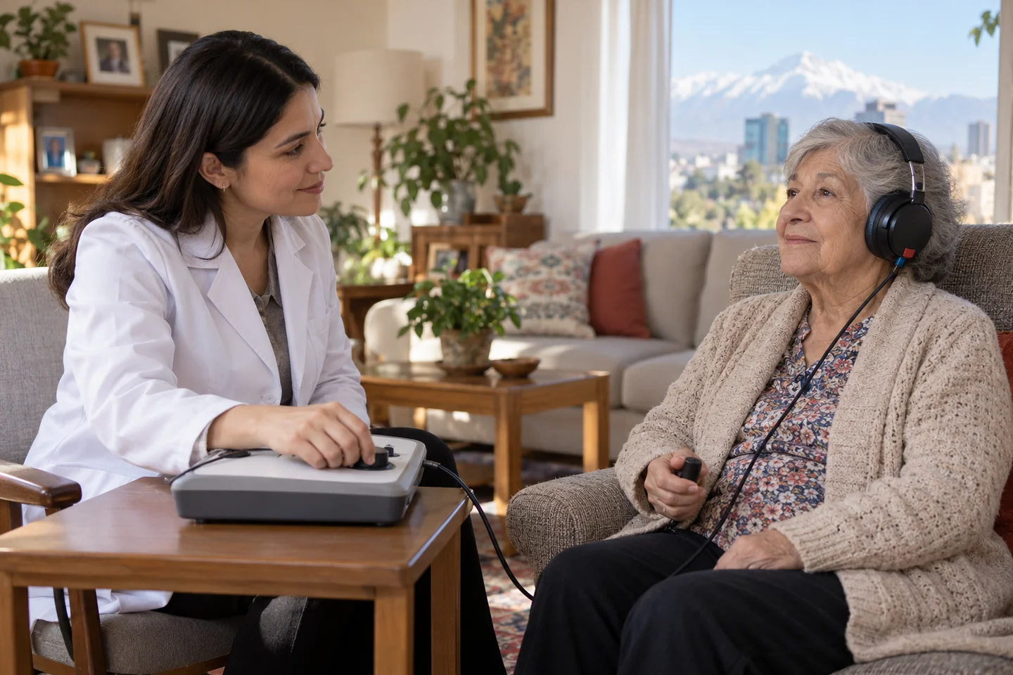Audiometría a domicilio en Santiago: evaluación auditiva sin salir de casa