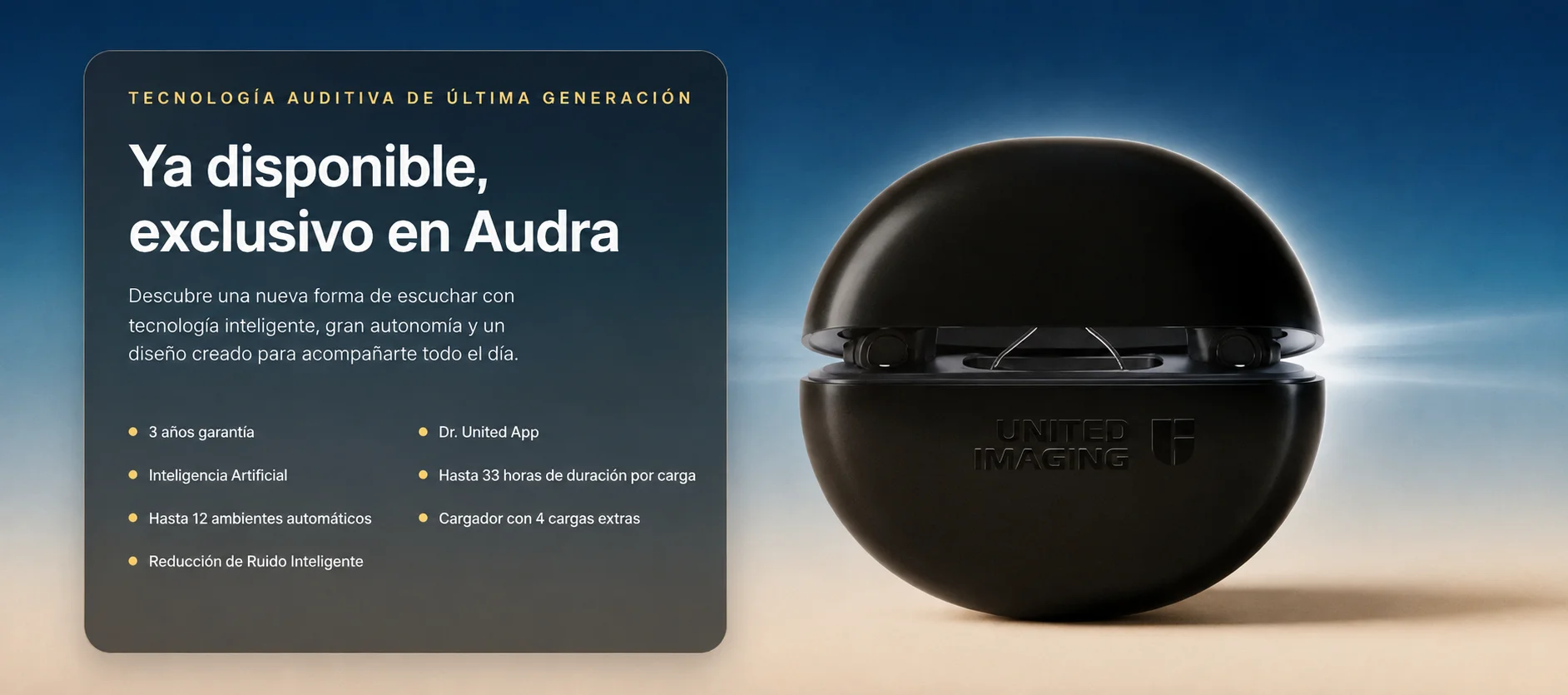 Tecnología auditiva United Imaging disponible en Audra